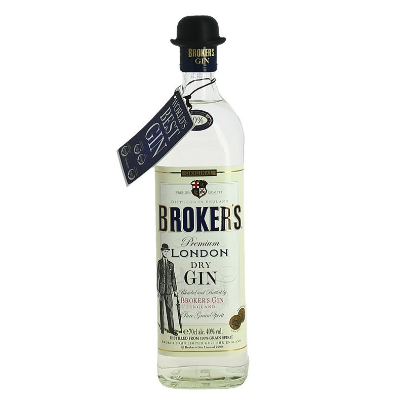 BROKER'S LONDON DRY GIN 40% 70CL